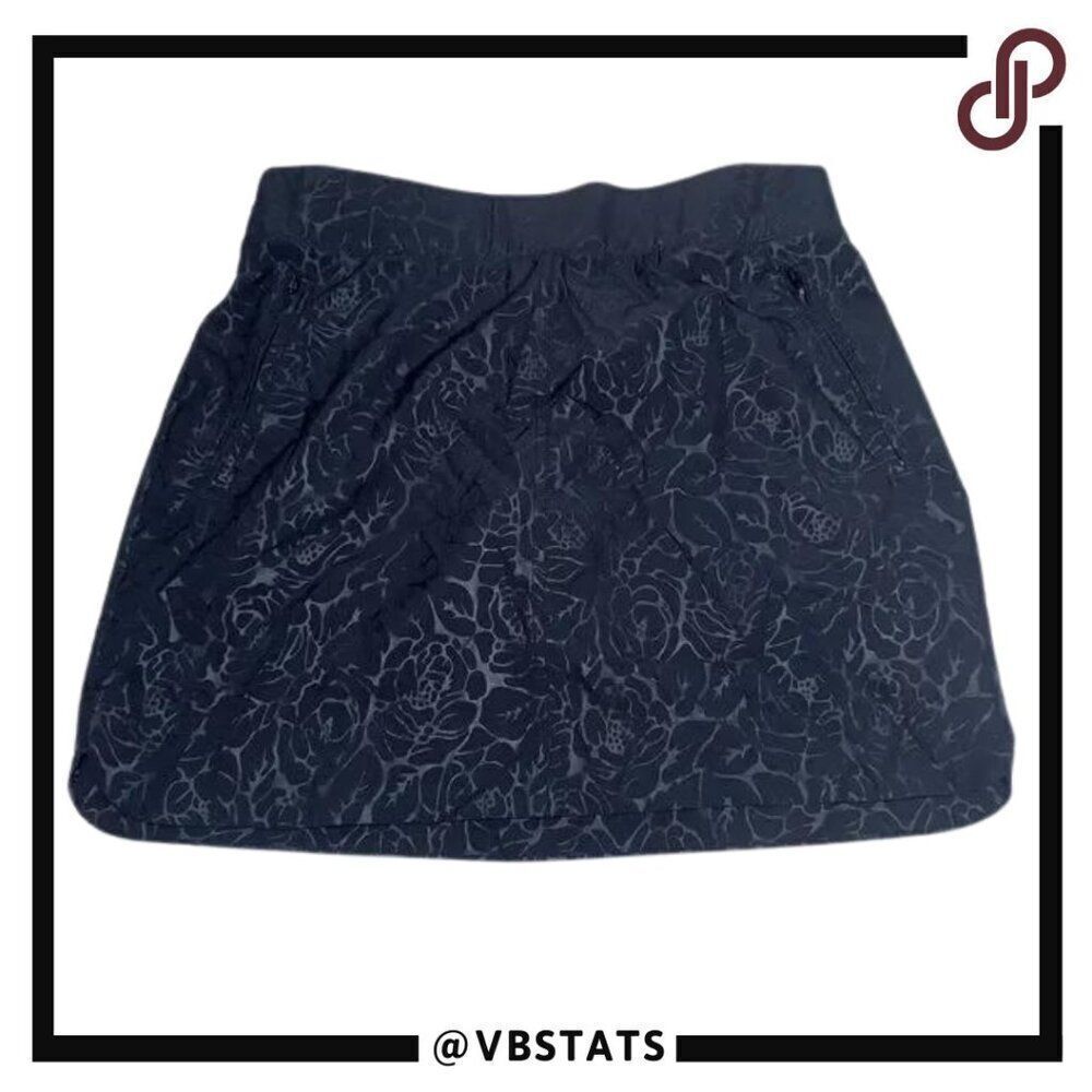 Orvis Black-Gray Graphic Design Skirt Performance Shorts‎ (Skort) in Size Small